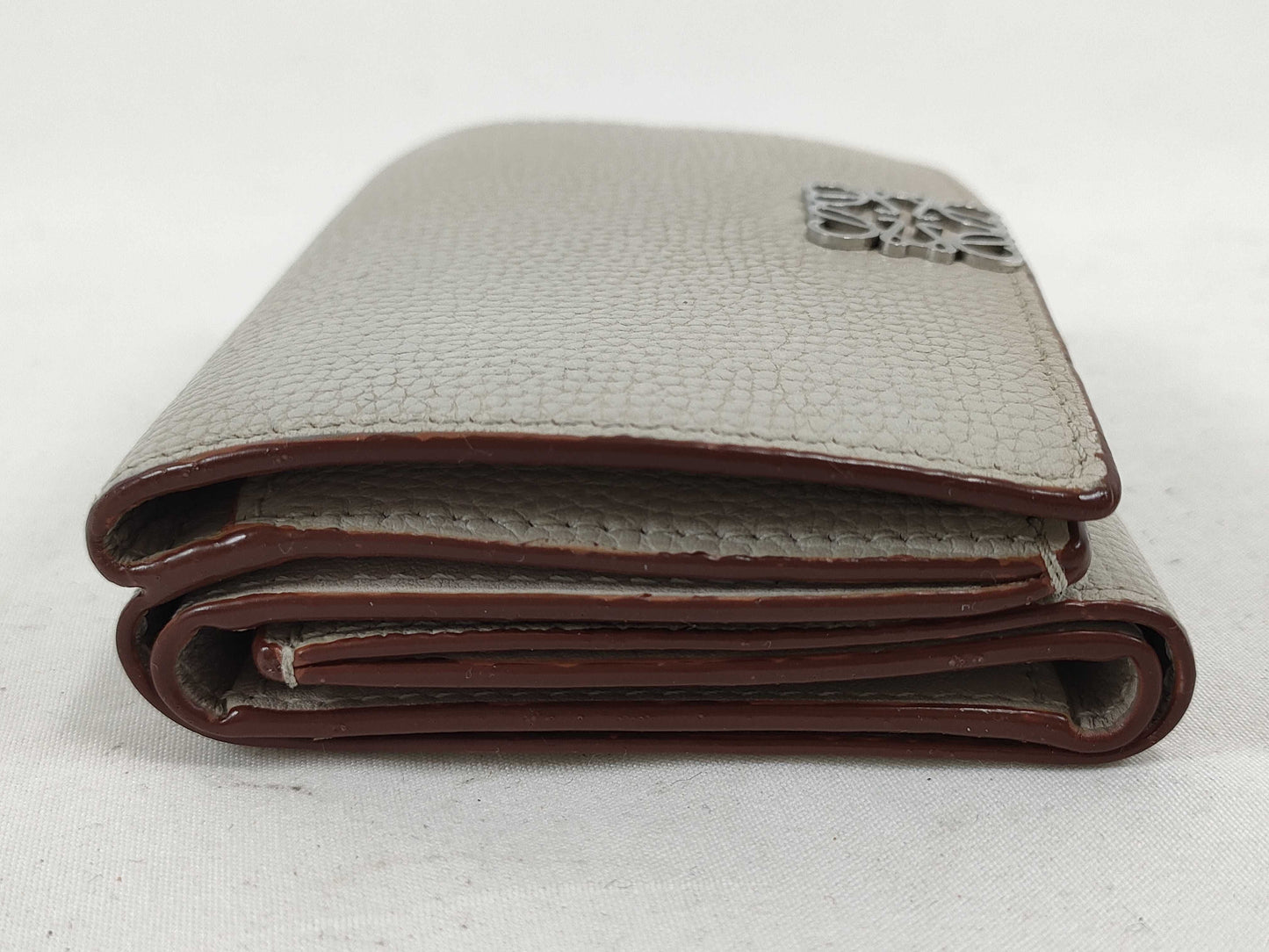 LOEWE Anagram Trifold Wallet in Light Ghost