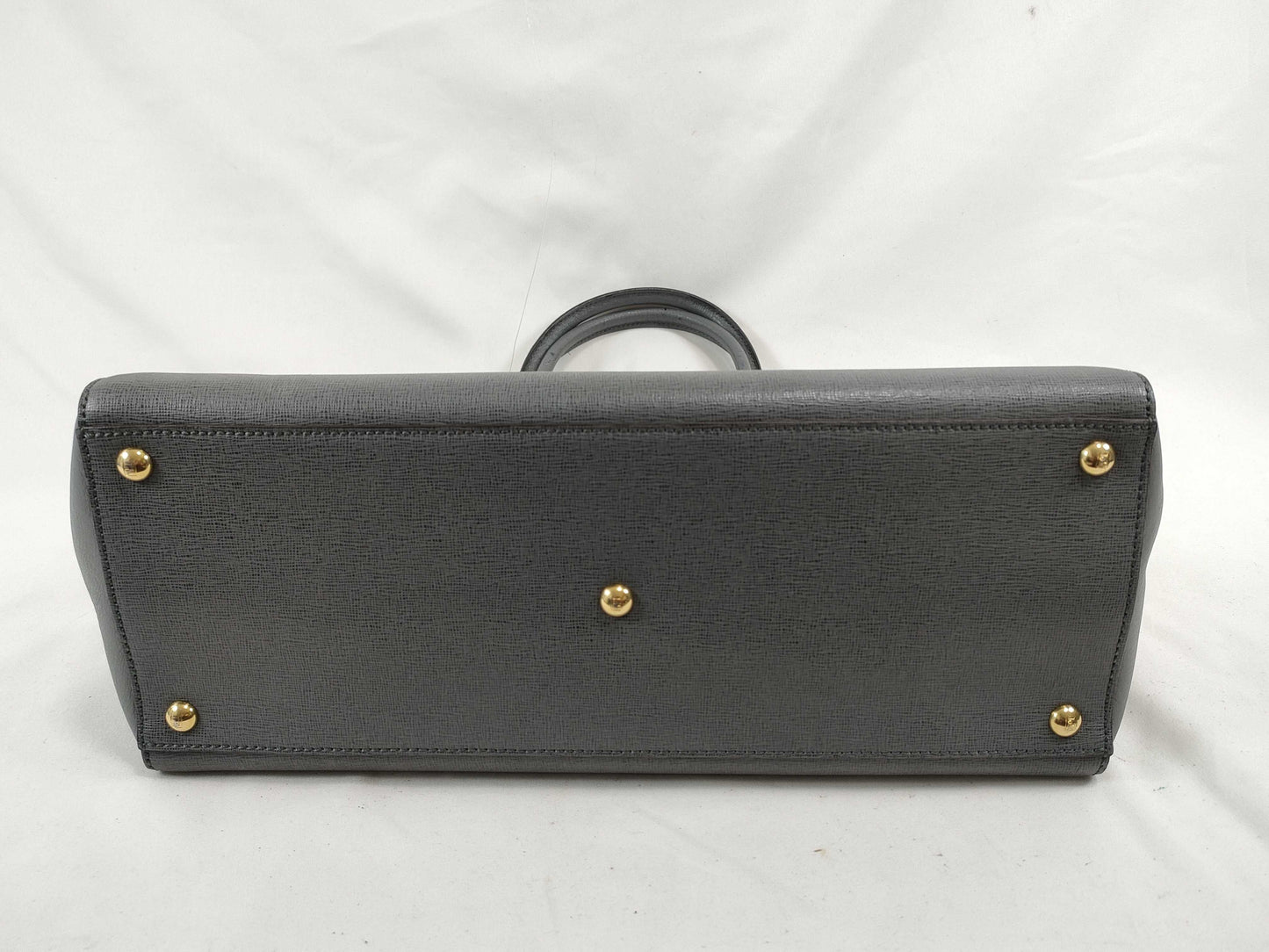 FENDI Two Jours 2-way Handbag Gray A4 8BH250 Handbag