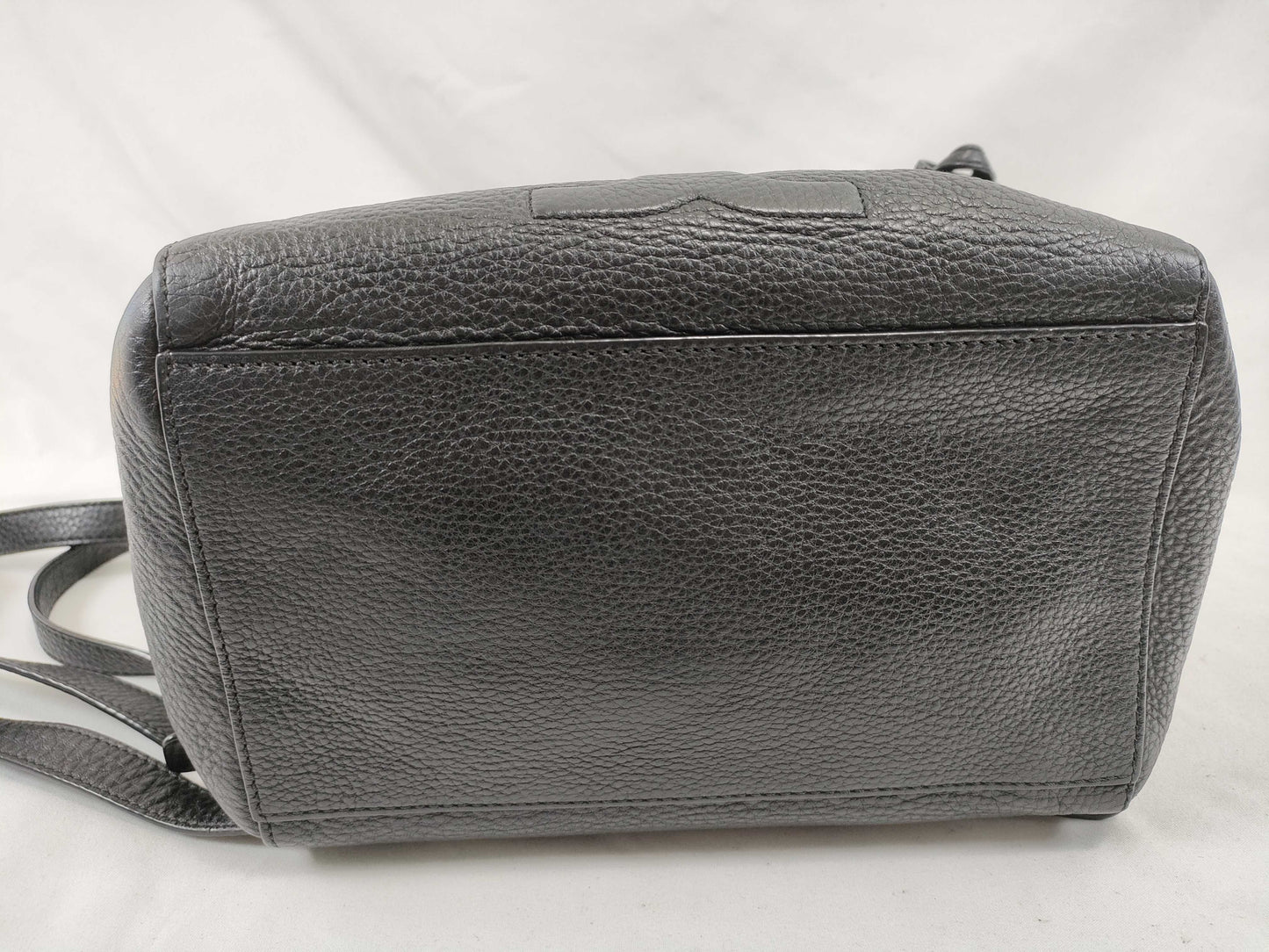 Tory Burch Backpack, Grained Leather, Fits B5, Large Logo, Backpack