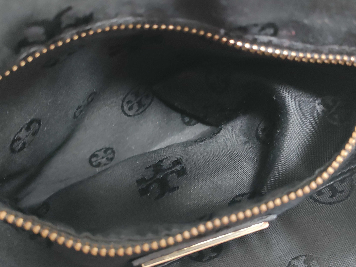 Tory Burch Backpack, Grained Leather, Fits B5, Large Logo, Backpack