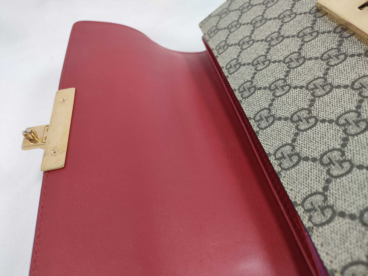 GUCCI GG Supreme Padlock 2-Way Bag 453188 520981 Shoulder/Handbag Handbag