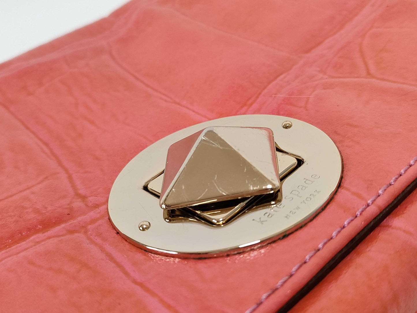 Kate Spade New York Leather Clutch Bag Shoulder Bag