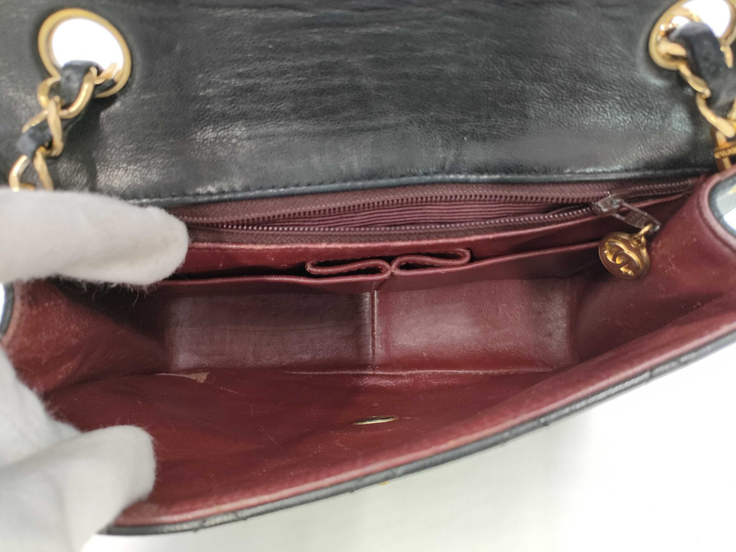 CHANEL Mini Matelasse 20 Lambskin Shoulder Bag
