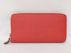 HERMES C Stamp Zippy Wallet Azap Long Silk-in Leather Orange C Stamp Wallet