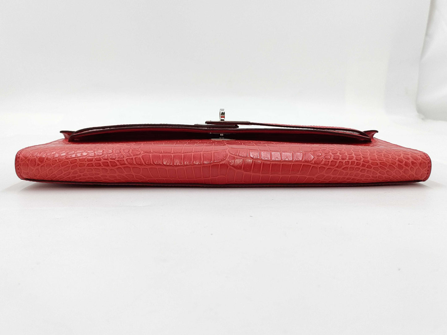HERMES Kelly Cut Polosus Matte Handbag with X Stamp and Silver Hardware
