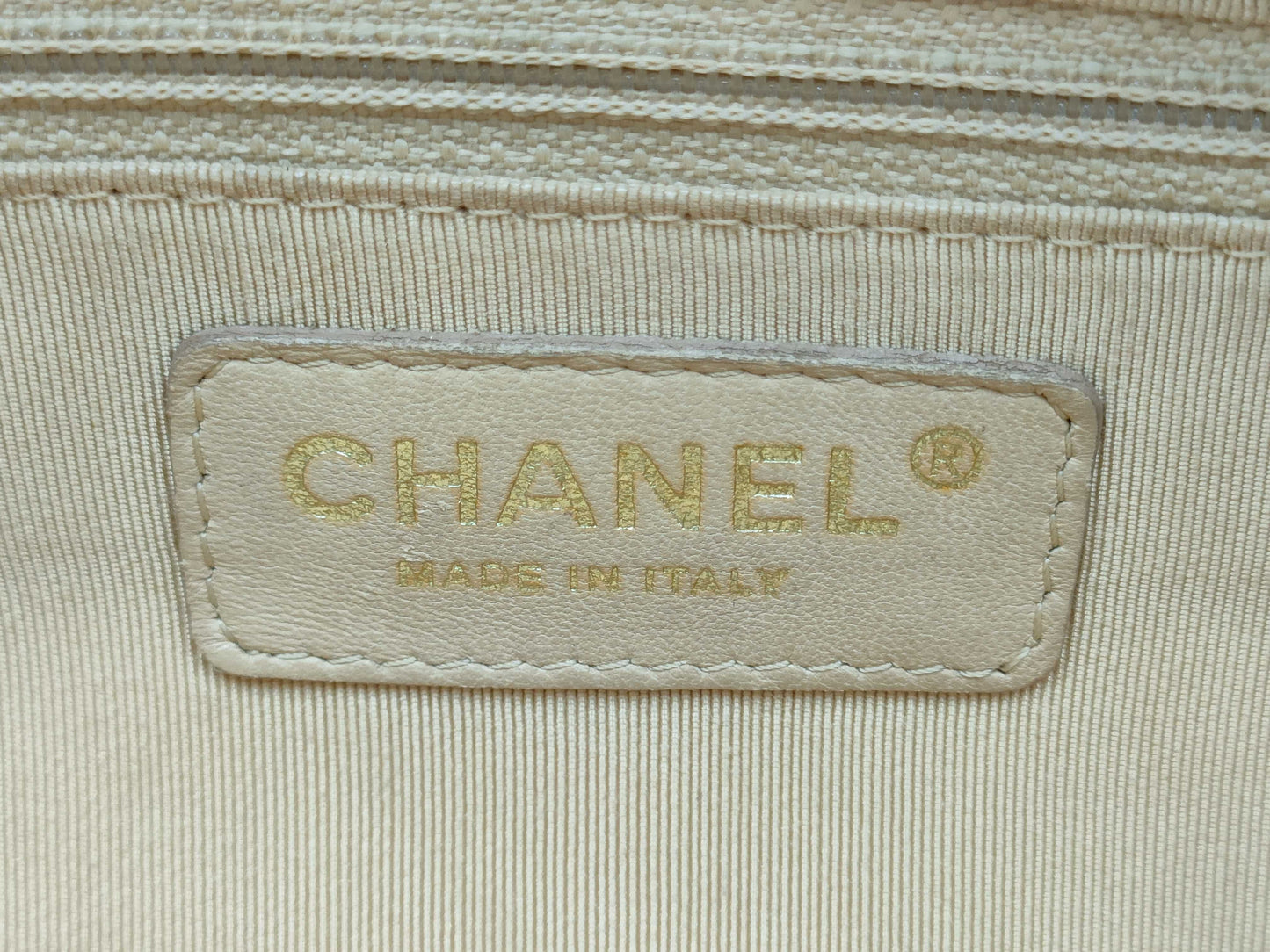 CHANEL Caviar Skin Matelasse Mini Boston Bag A20996 Beige 9105103 Handbag