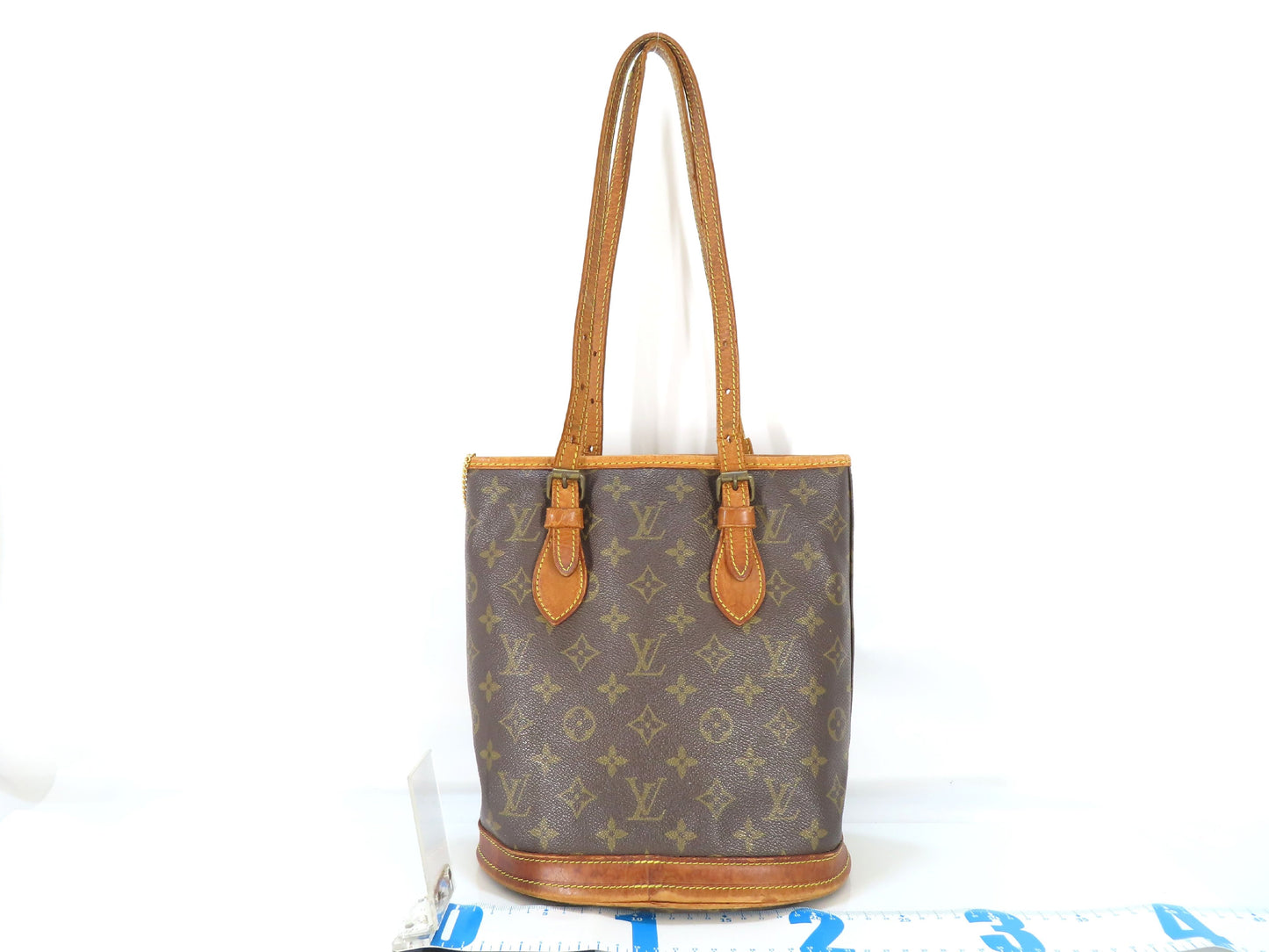 LOUIS VUITTON Monogram Monogram Bucket PM M42238 FL0053 Tote Bag