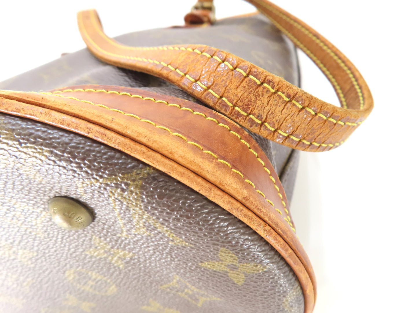LOUIS VUITTON Monogram Monogram Bucket PM M42238 FL0053 Tote Bag