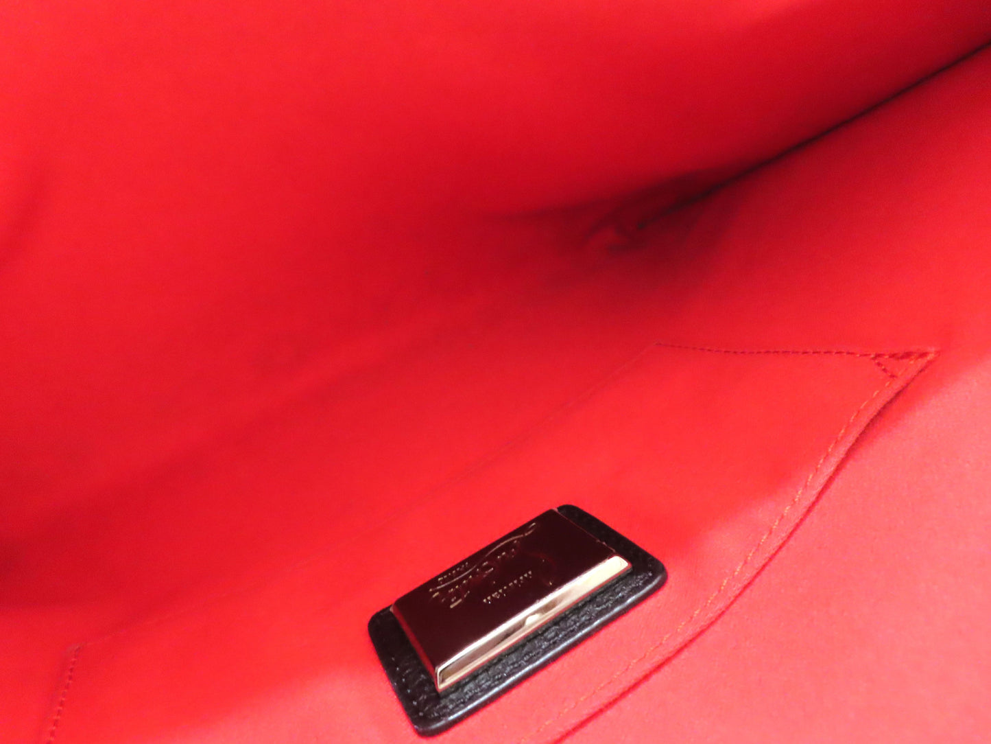 Christian Louboutin Studded Shoulder Bag/Clutch Bag in Black Leather