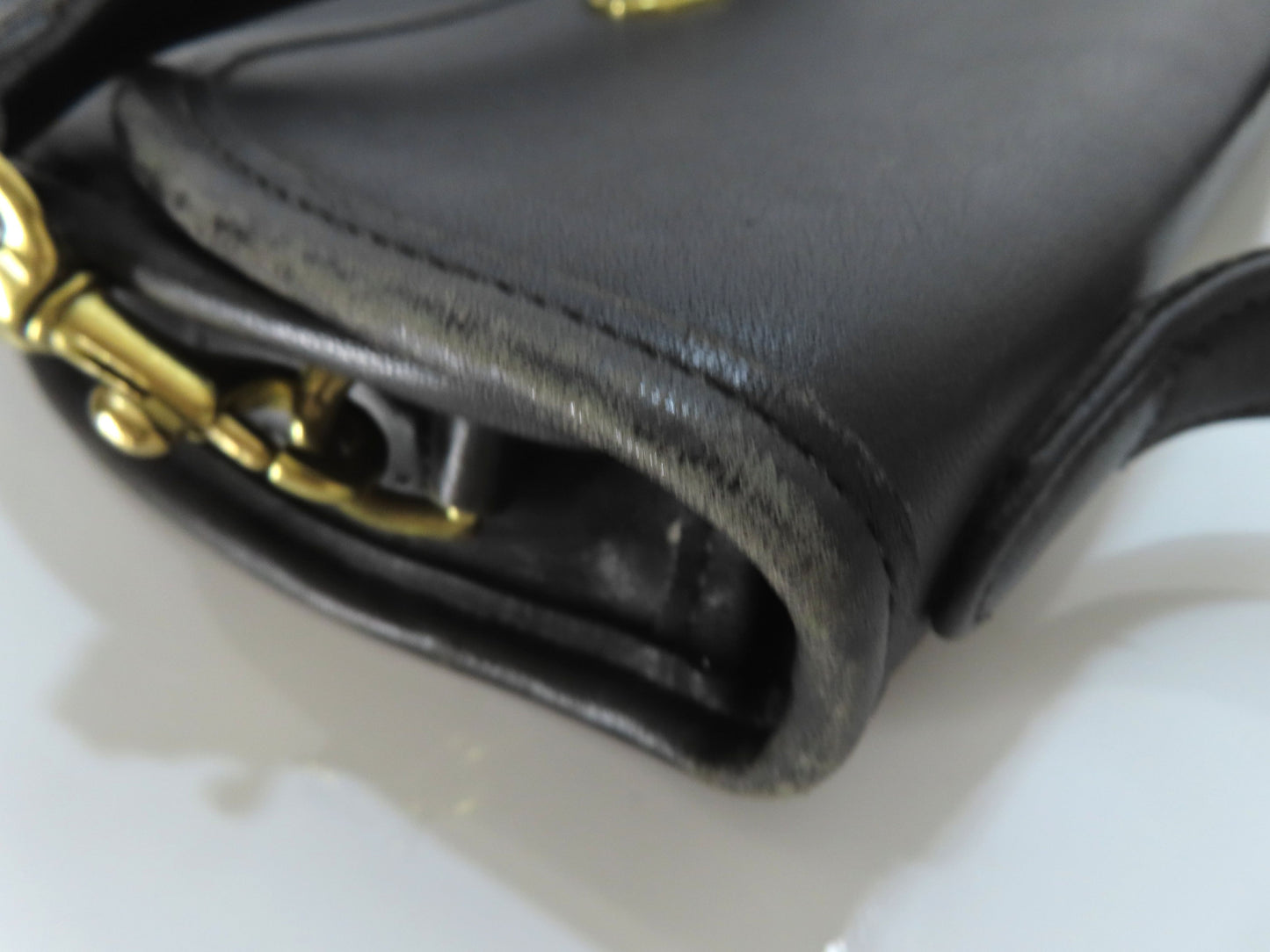COACH 9957 2-Way Shoulder Bag, Handbag, Black Leather, Shoulder Bag