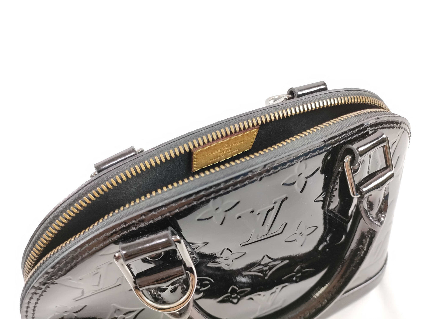 LOUIS VUITTON FL 5103 RFID Unverified Vernis Louis Vuitton Alma BB Handbag