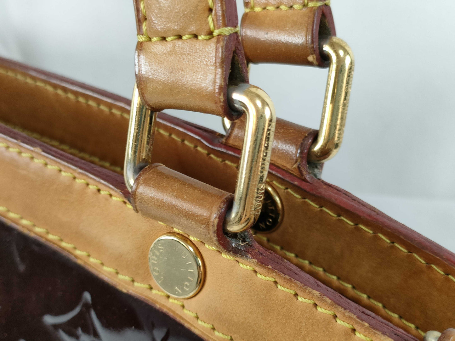 LOUIS VUITTON SR 3160 RFID Unverified Vernis Louis Vuitton Handbag