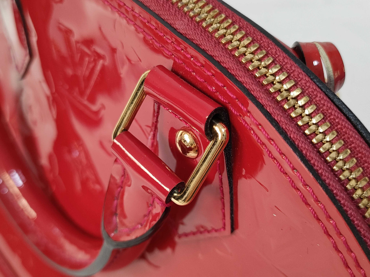 LOUIS VUITTON MI 0134 RFID Unverified Vernis Louis Vuitton Alma BB Handbag