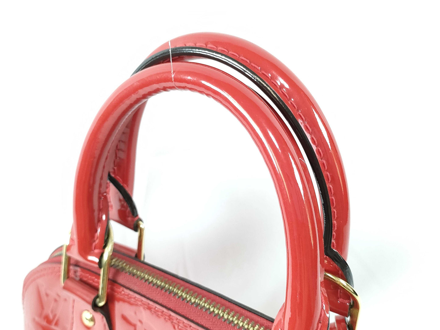 LOUIS VUITTON FL 2165 RFID Unverified Vernis Louis Vuitton Alma BB Handbag