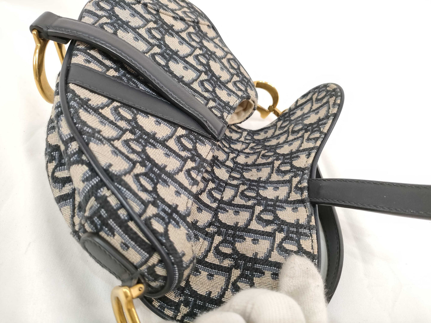 Dior Trotter Dior Oblique Saddle Bag Canvas Shoulder Bag Handbag