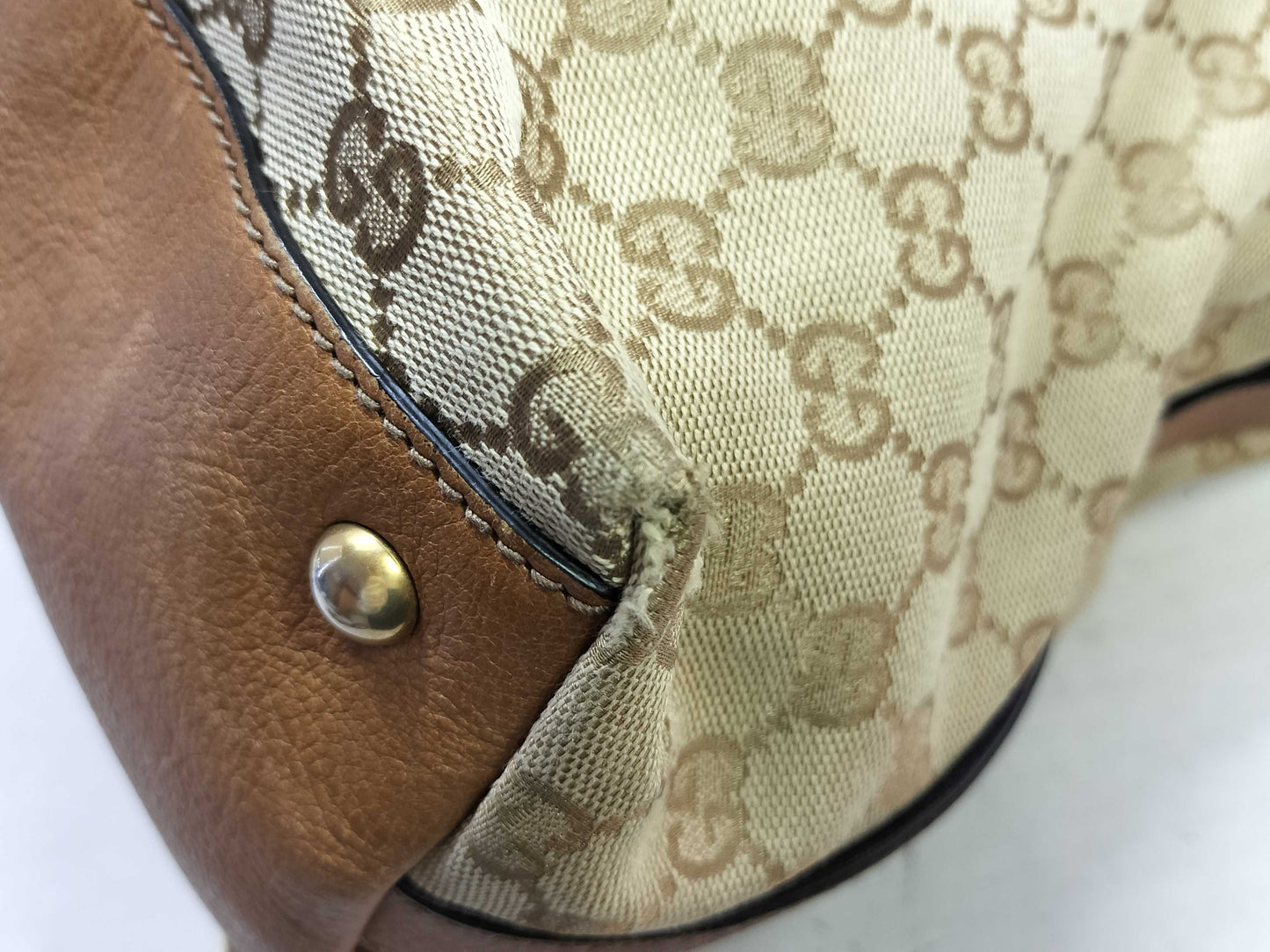 GUCCI GG Canvas Gucci Hand Shoulder Bag Tote Bag