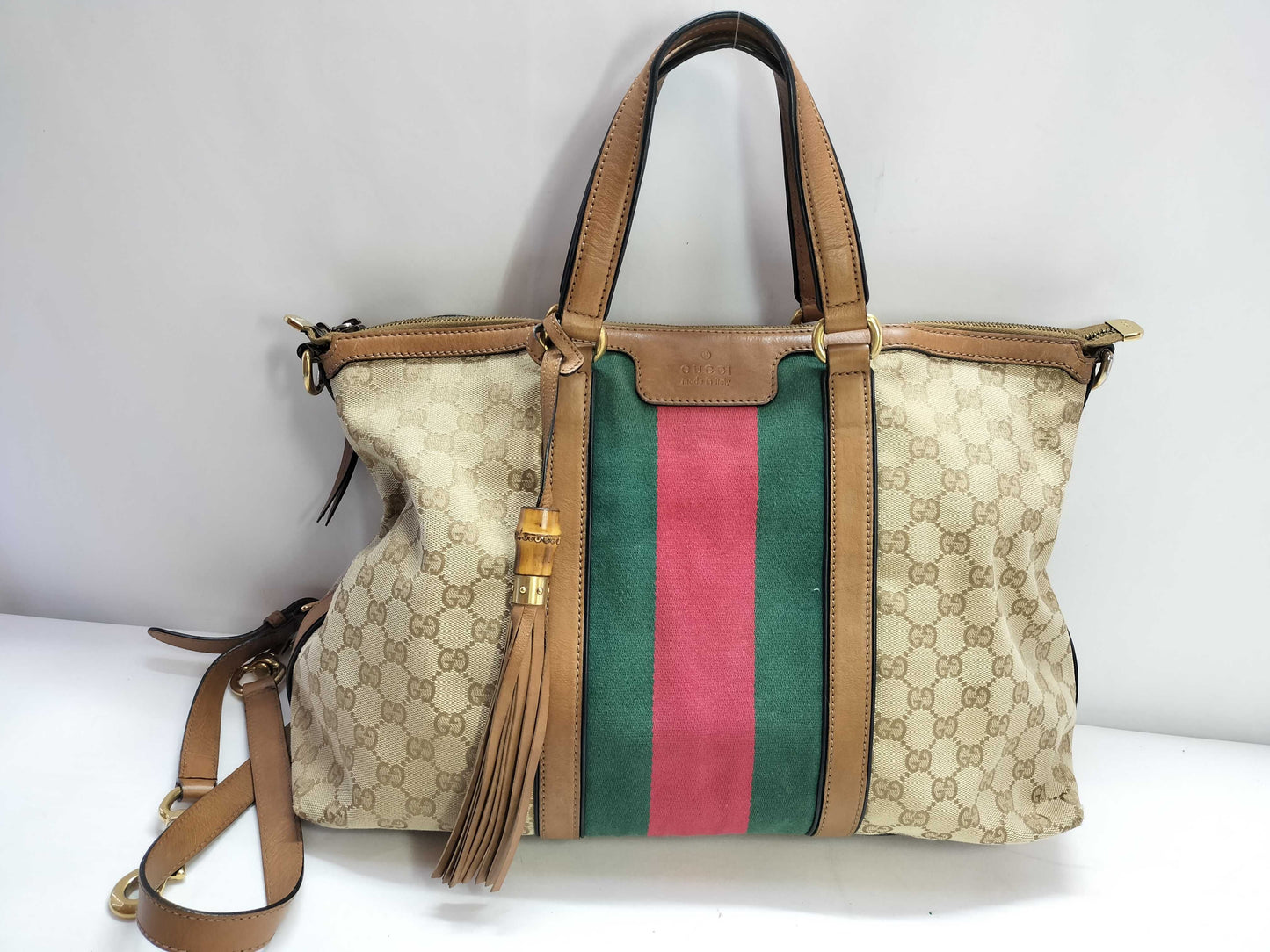 GUCCI GG Canvas Gucci Hand Shoulder Bag Tote Bag