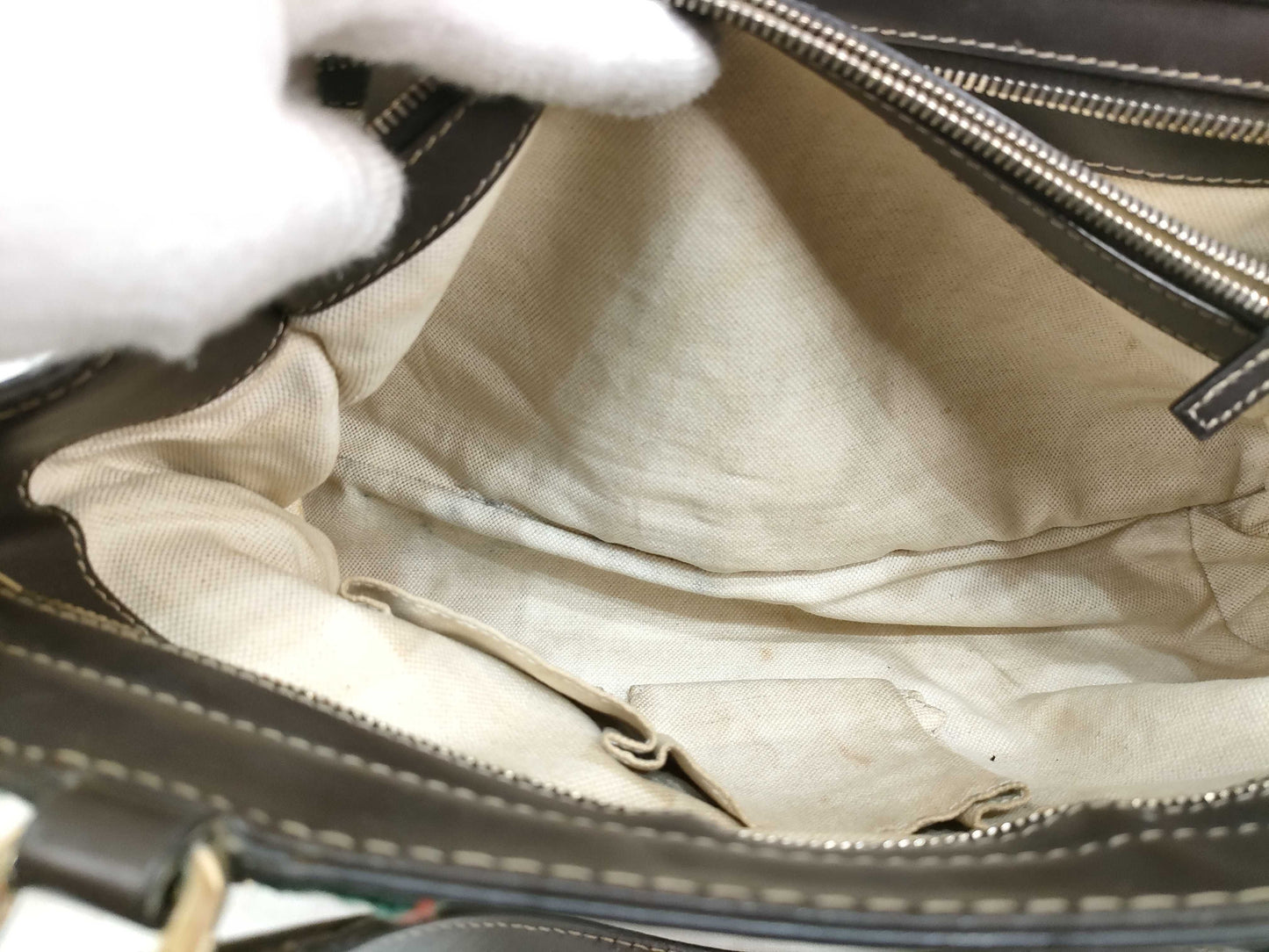 GUCCI GG Canvas Gucci Tote Bag Handbag