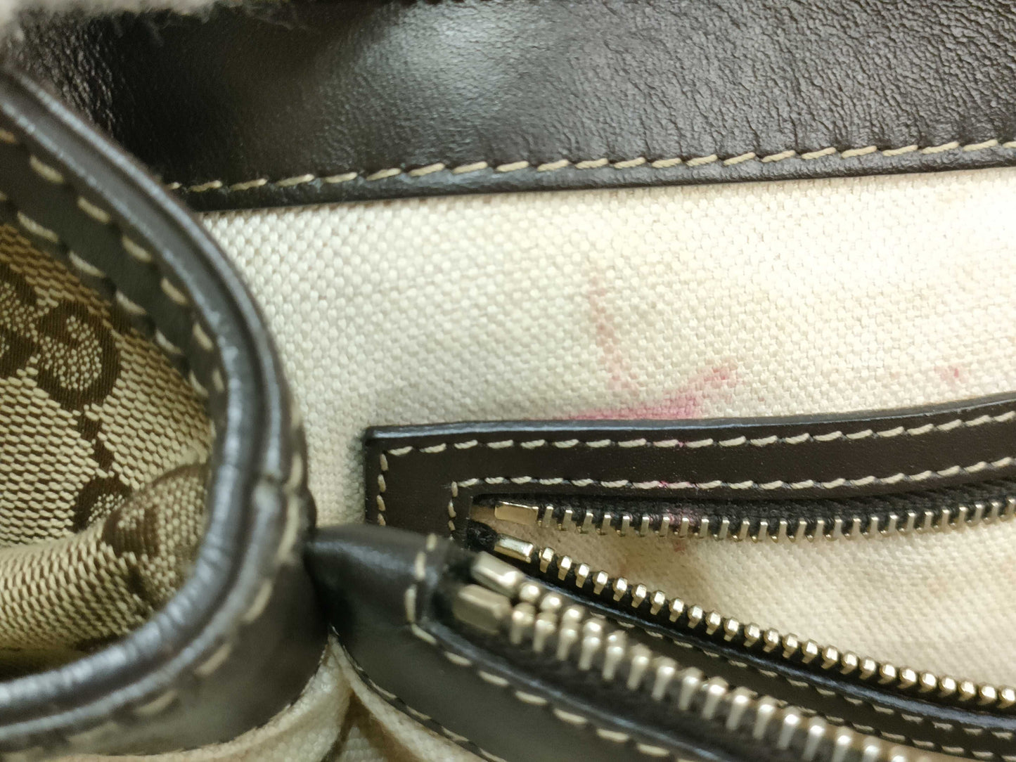 GUCCI GG Canvas Gucci Tote Bag Handbag