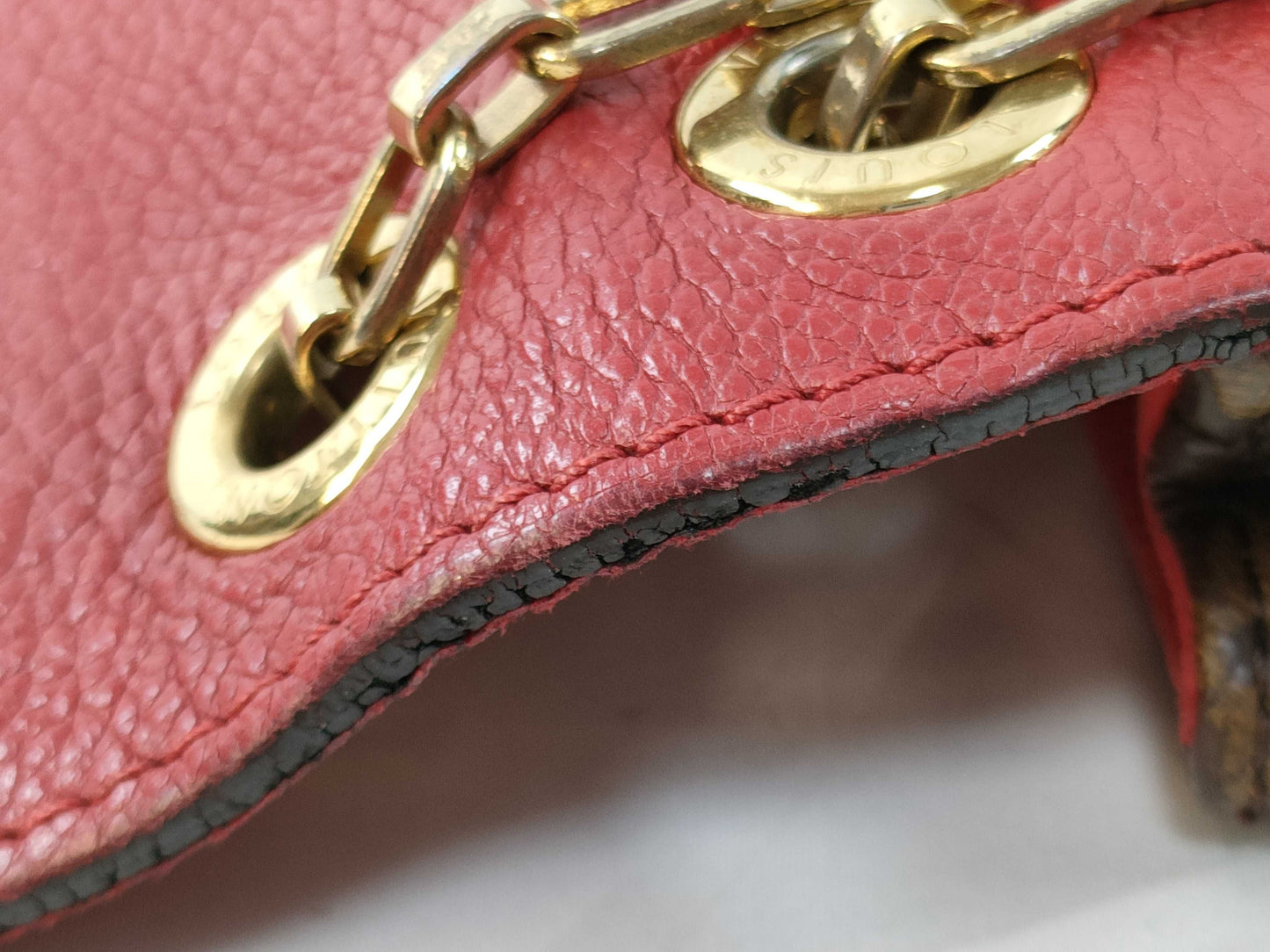 LOUIS VUITTON CA 4115 RFID Unverified Monogram Louis Vuitton Chain Shoulder Bag