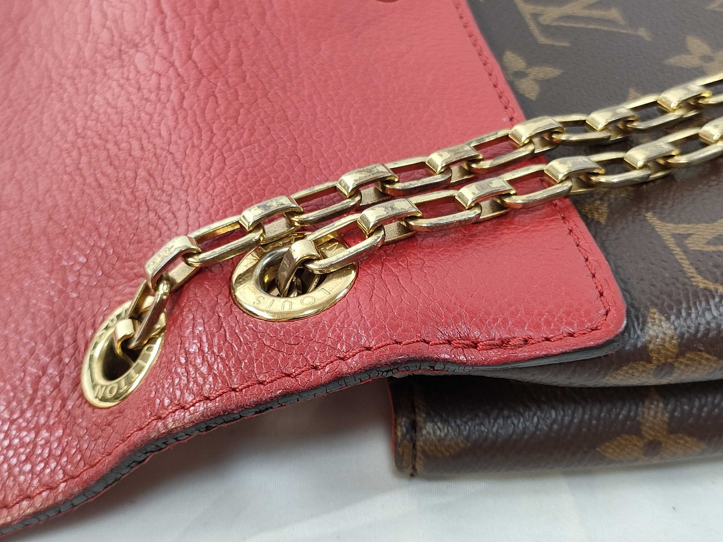LOUIS VUITTON CA 4115 RFID Unverified Monogram Louis Vuitton Chain Shoulder Bag