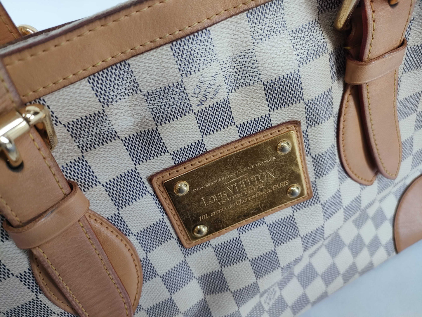 LOUIS VUITTON Unconfirmed Damier Azur Louis Vuitton Hand Shoulder Bag Tote Bag