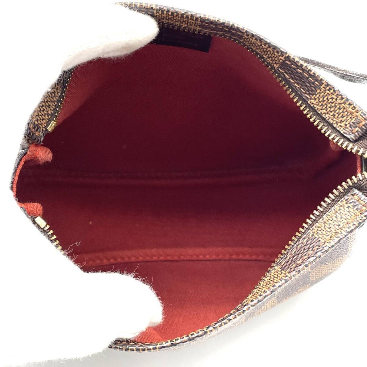 LOUIS VUITTON Damier Truss Makeup Accessory Pouch Handbag