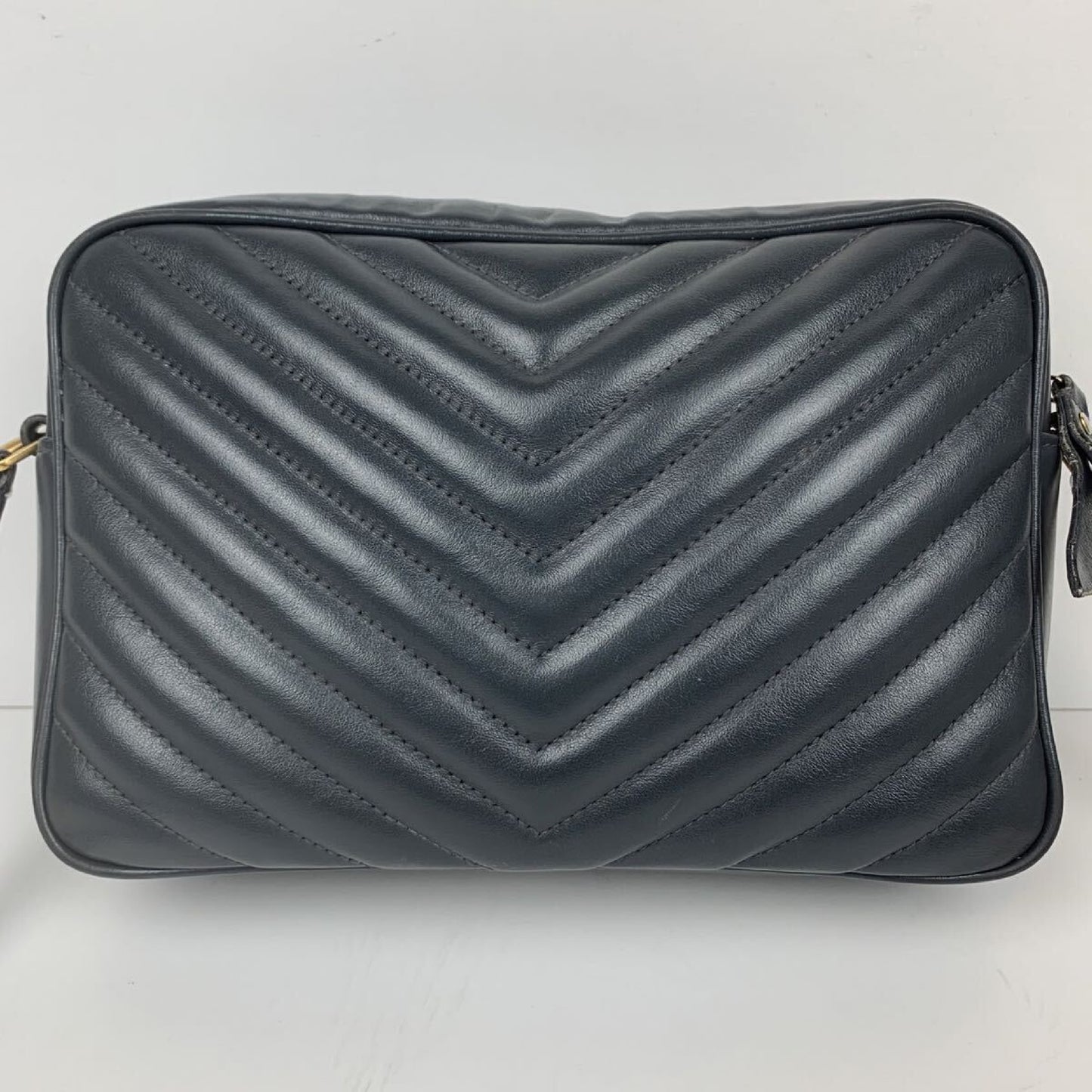 SAINT LAURENT YSL Cassandra Leather Shoulder Bag with Quilted Leather Tassel