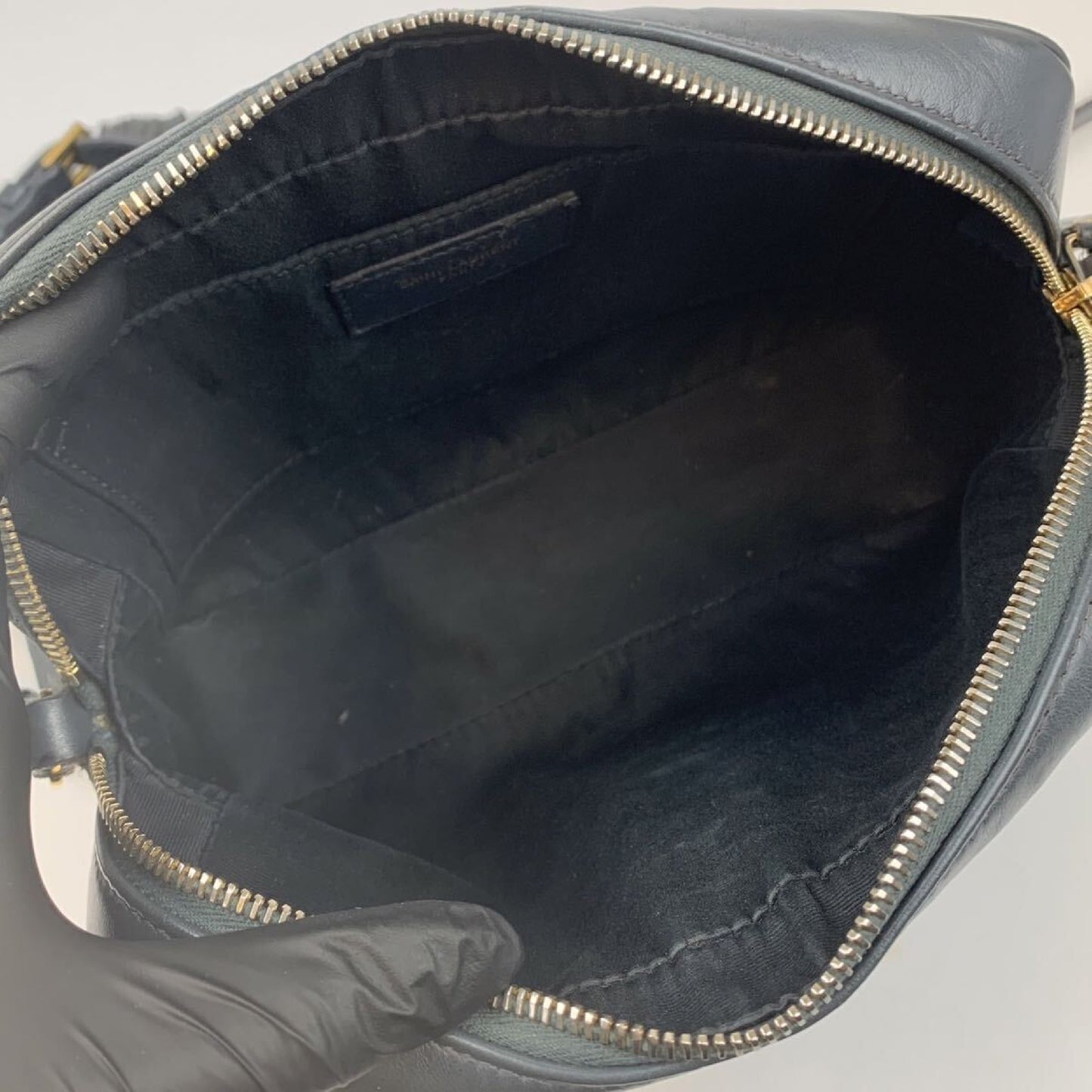 SAINT LAURENT YSL Cassandra Leather Shoulder Bag with Quilted Leather Tassel
