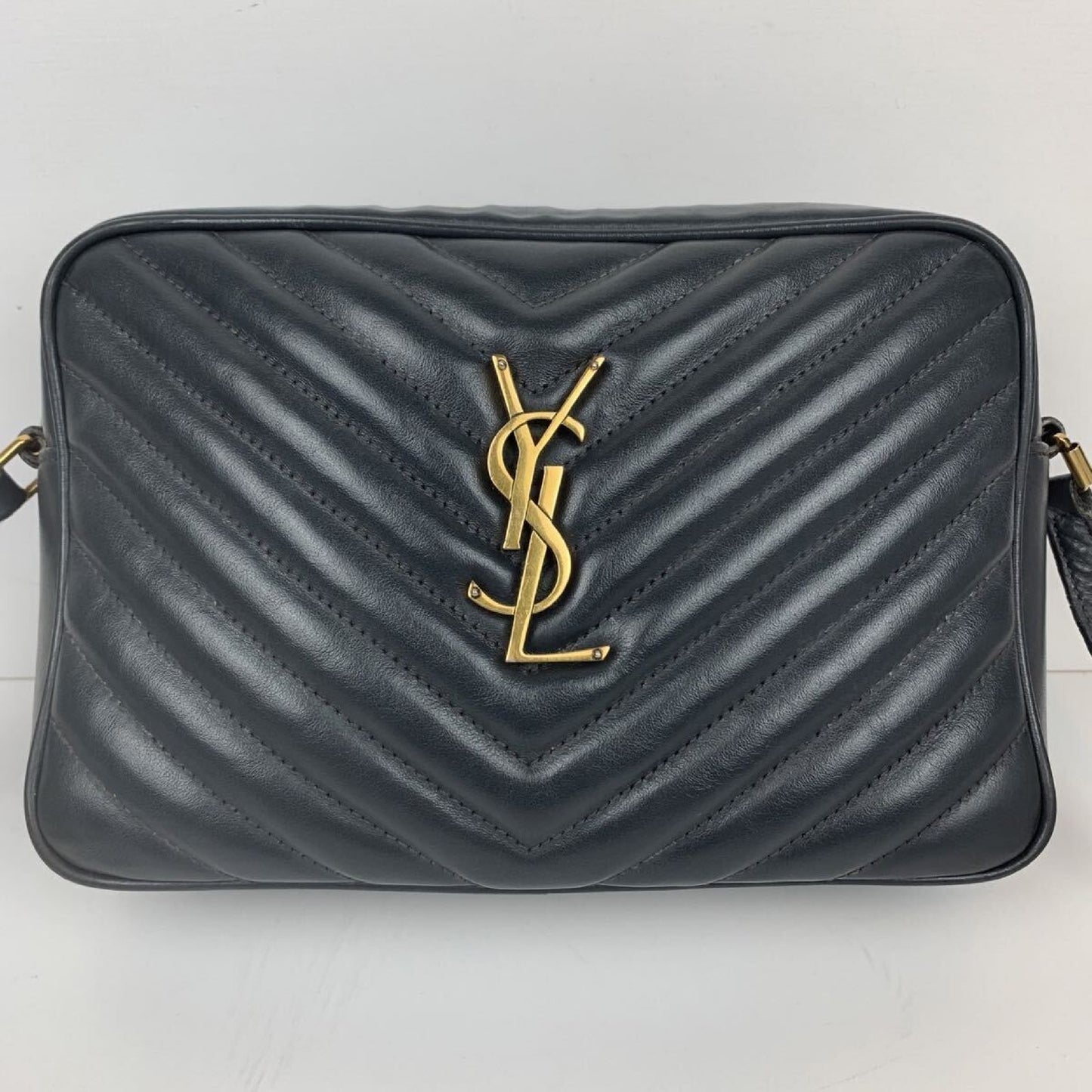 SAINT LAURENT YSL Cassandra Leather Shoulder Bag with Quilted Leather Tassel