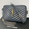 SAINT LAURENT YSL Cassandra Leather Shoulder Bag with Quilted Leather Tassel