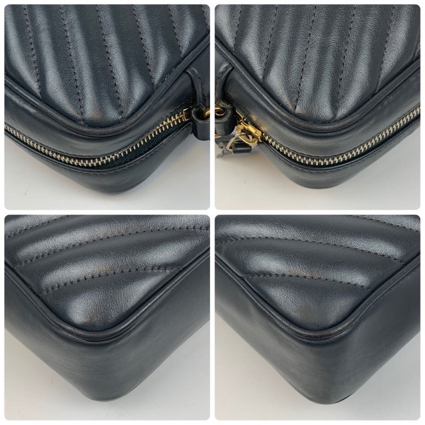SAINT LAURENT YSL Cassandra Leather Shoulder Bag with Quilted Leather Tassel