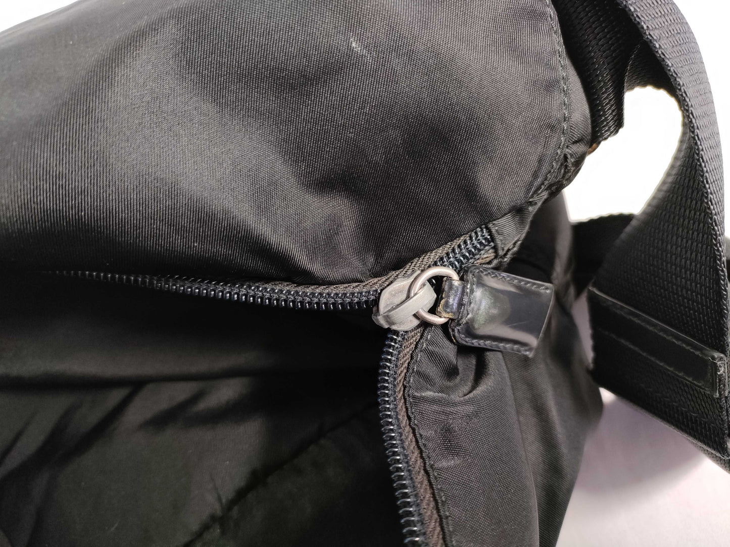PRADA Nylon Shoulder Bag in Black