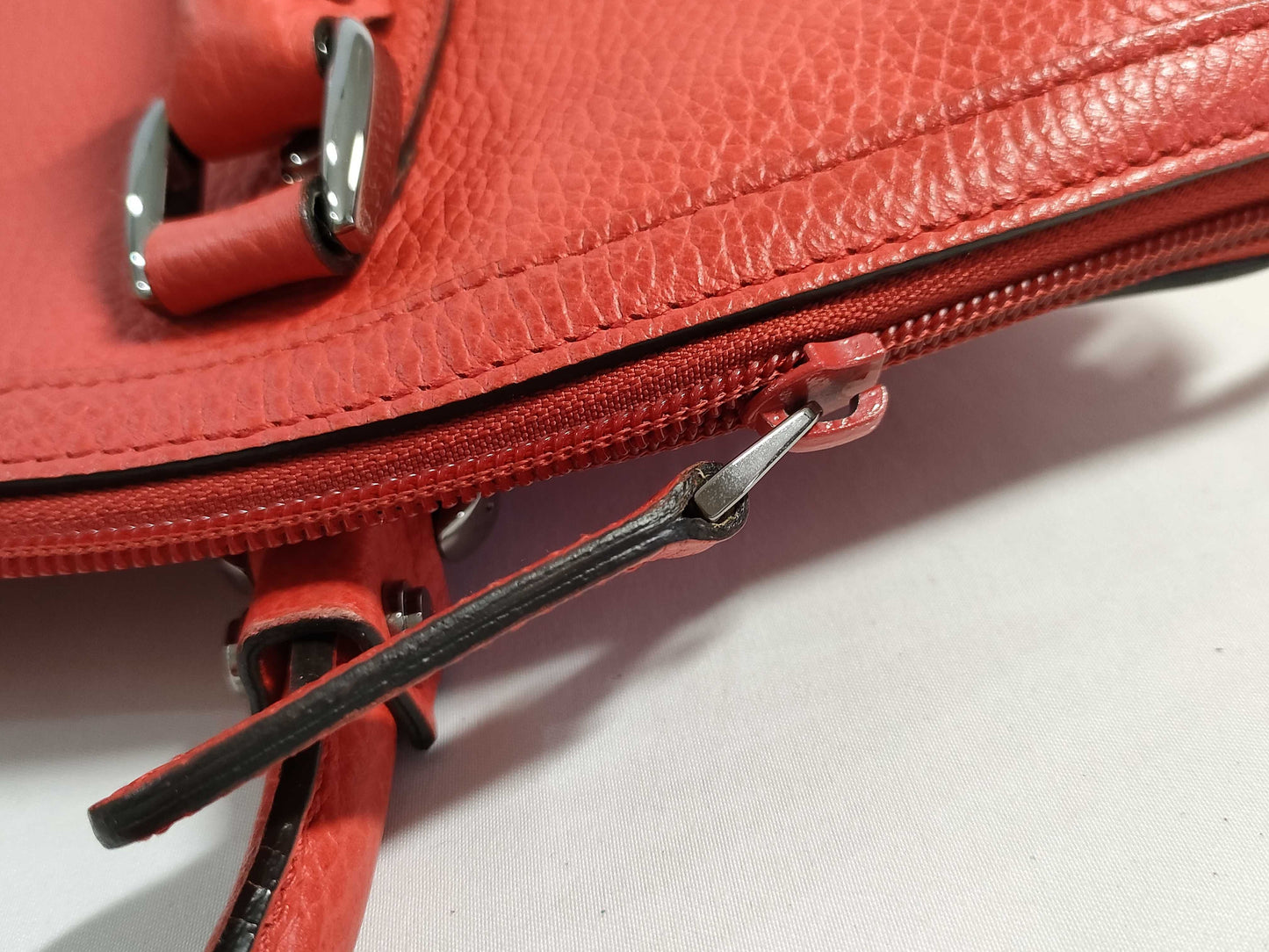 GUCCI GUCCI Gucci Tote Bag Leather Red Tote Bag
