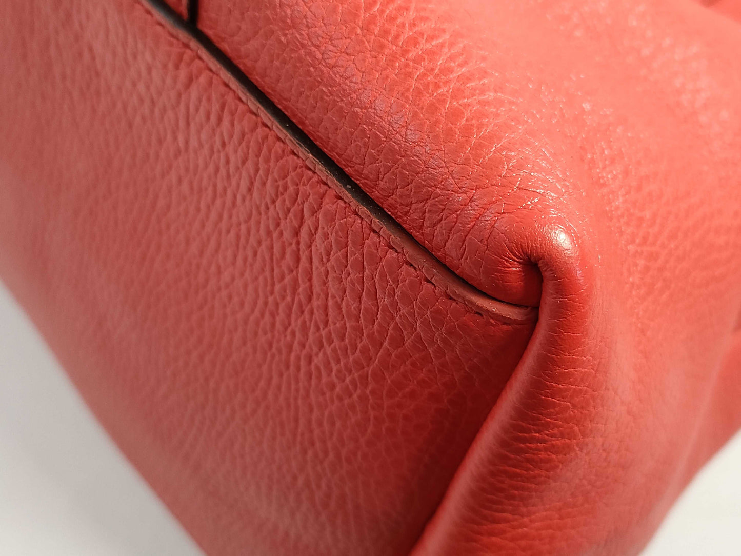 GUCCI GUCCI Gucci Tote Bag Leather Red Tote Bag