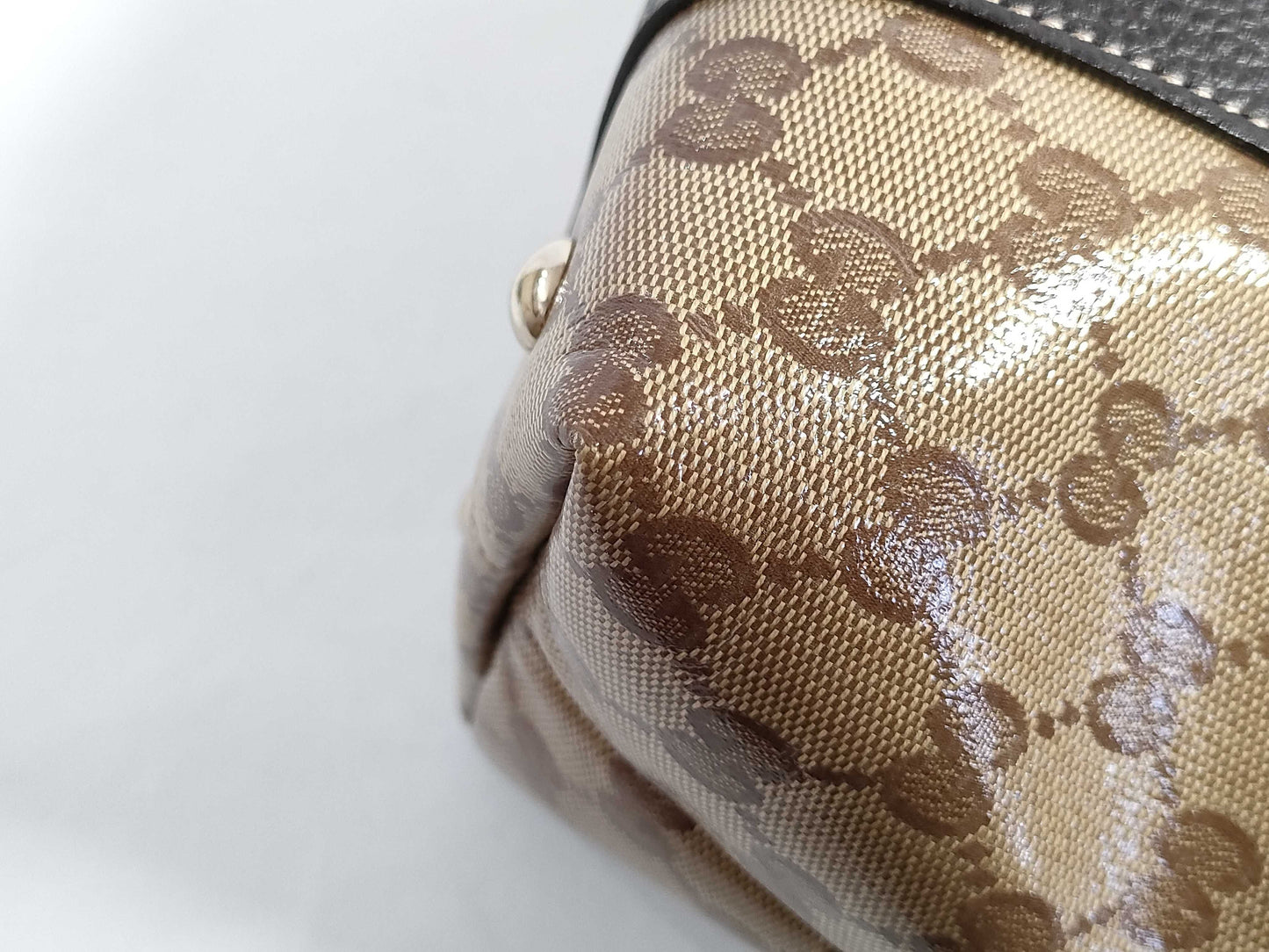 GUCCI GG GUCCI Abbey Brown Gold Hardware GG Canvas Tote Bag Shoulder Bag Women's Tote Bag