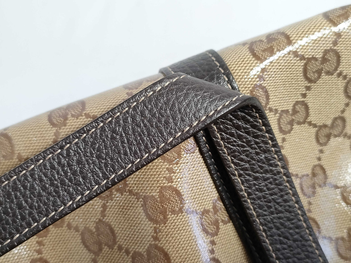 GUCCI GG GUCCI Abbey Brown Gold Hardware GG Canvas Tote Bag Shoulder Bag Women's Tote Bag