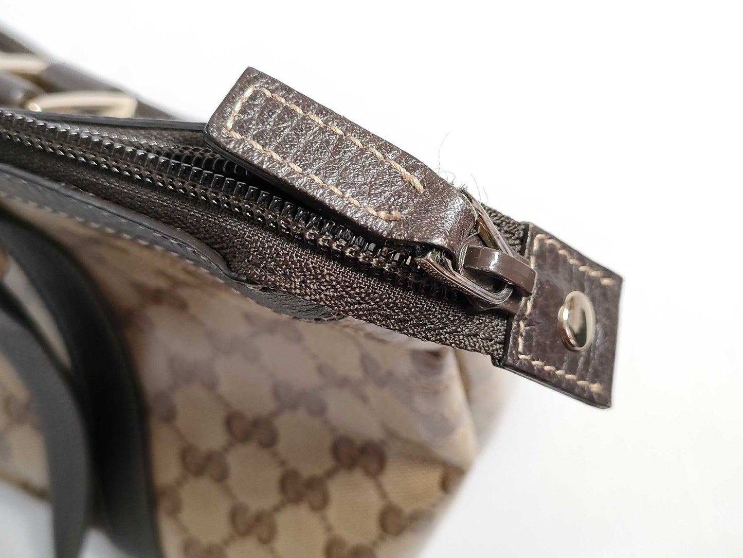 GUCCI GG GUCCI Abbey Brown Gold Hardware GG Canvas Tote Bag Shoulder Bag Women's Tote Bag