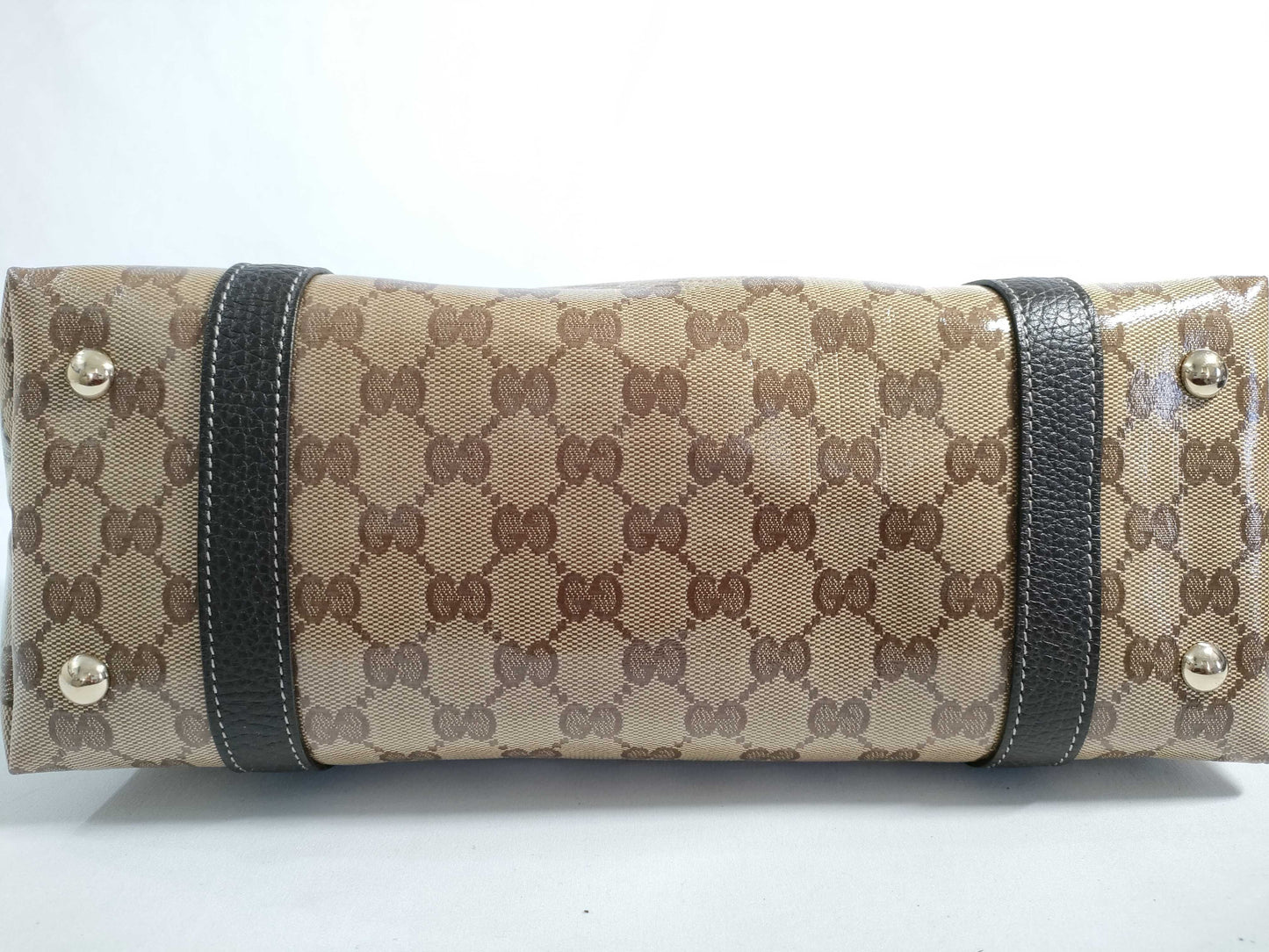 GUCCI GG GUCCI Abbey Brown Gold Hardware GG Canvas Tote Bag Shoulder Bag Women's Tote Bag