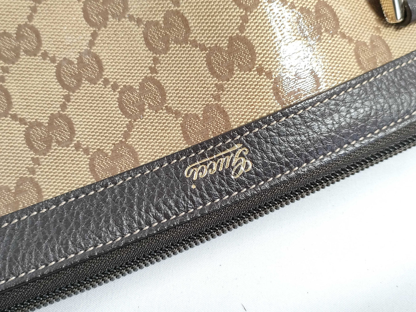 GUCCI GG GUCCI Abbey Brown Gold Hardware GG Canvas Tote Bag Shoulder Bag Women's Tote Bag