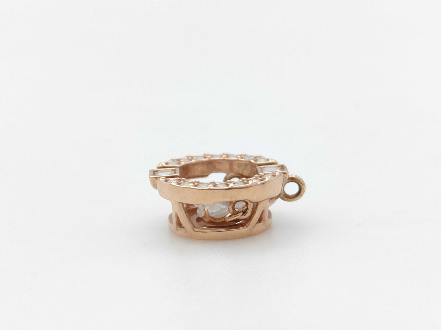 Transparent Stone METAL 0.9g Pendant Top