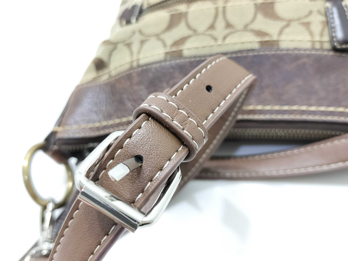COACH Signature Nylon Shoulder Bag