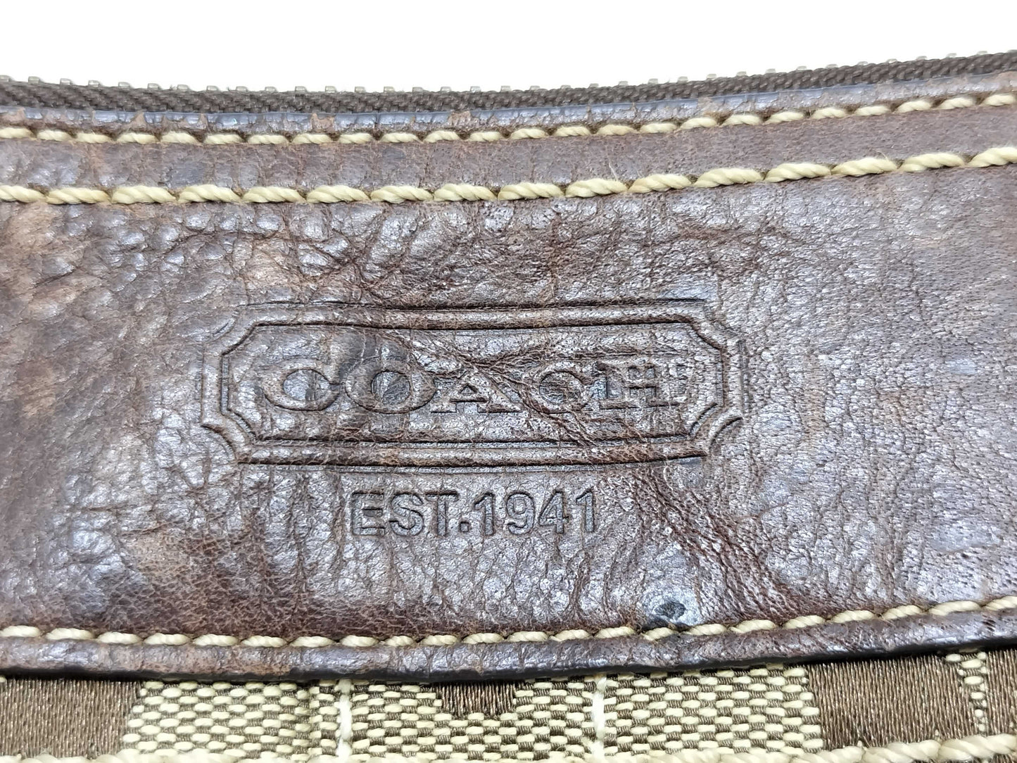 COACH Signature Nylon Shoulder Bag