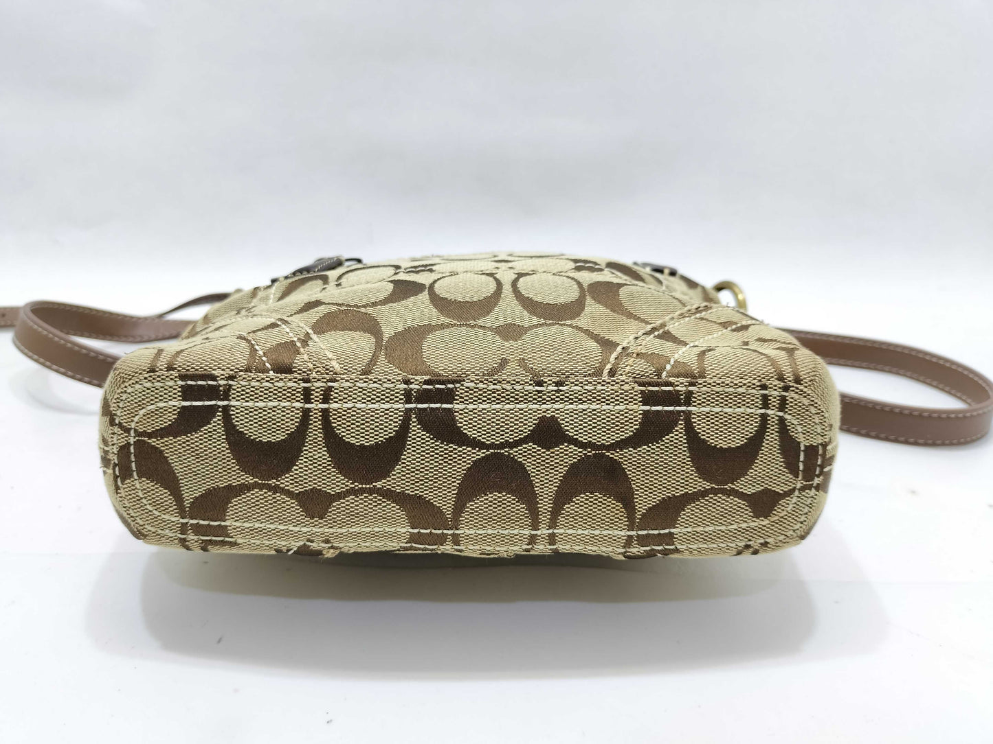 COACH Signature Nylon Shoulder Bag