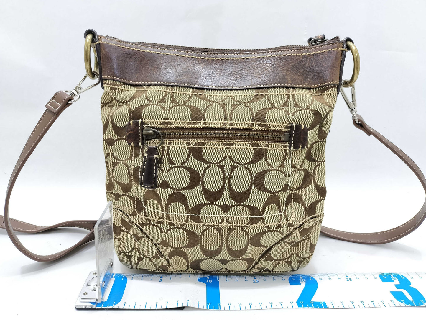 COACH Signature Nylon Shoulder Bag