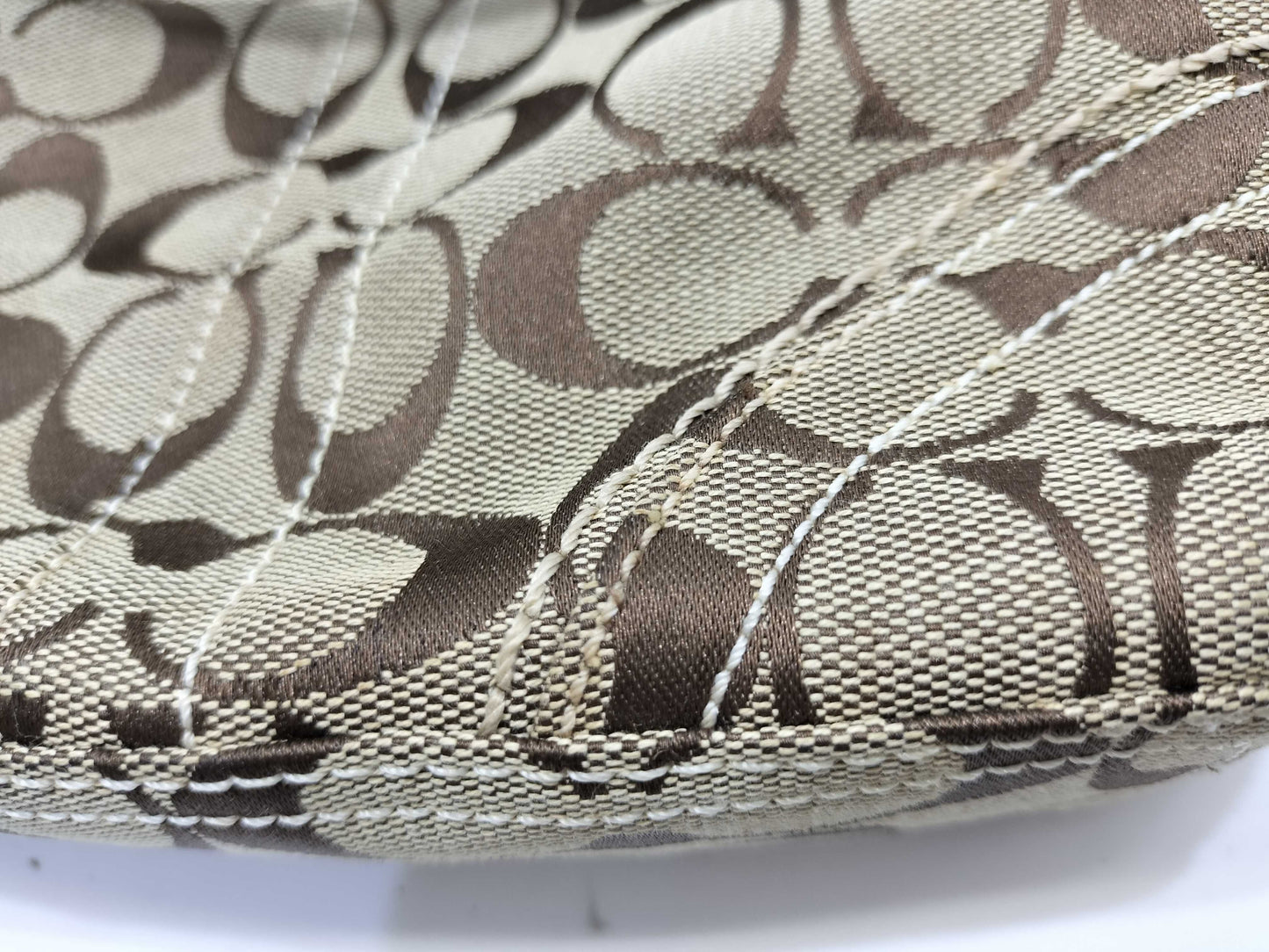 COACH Signature Nylon Shoulder Bag