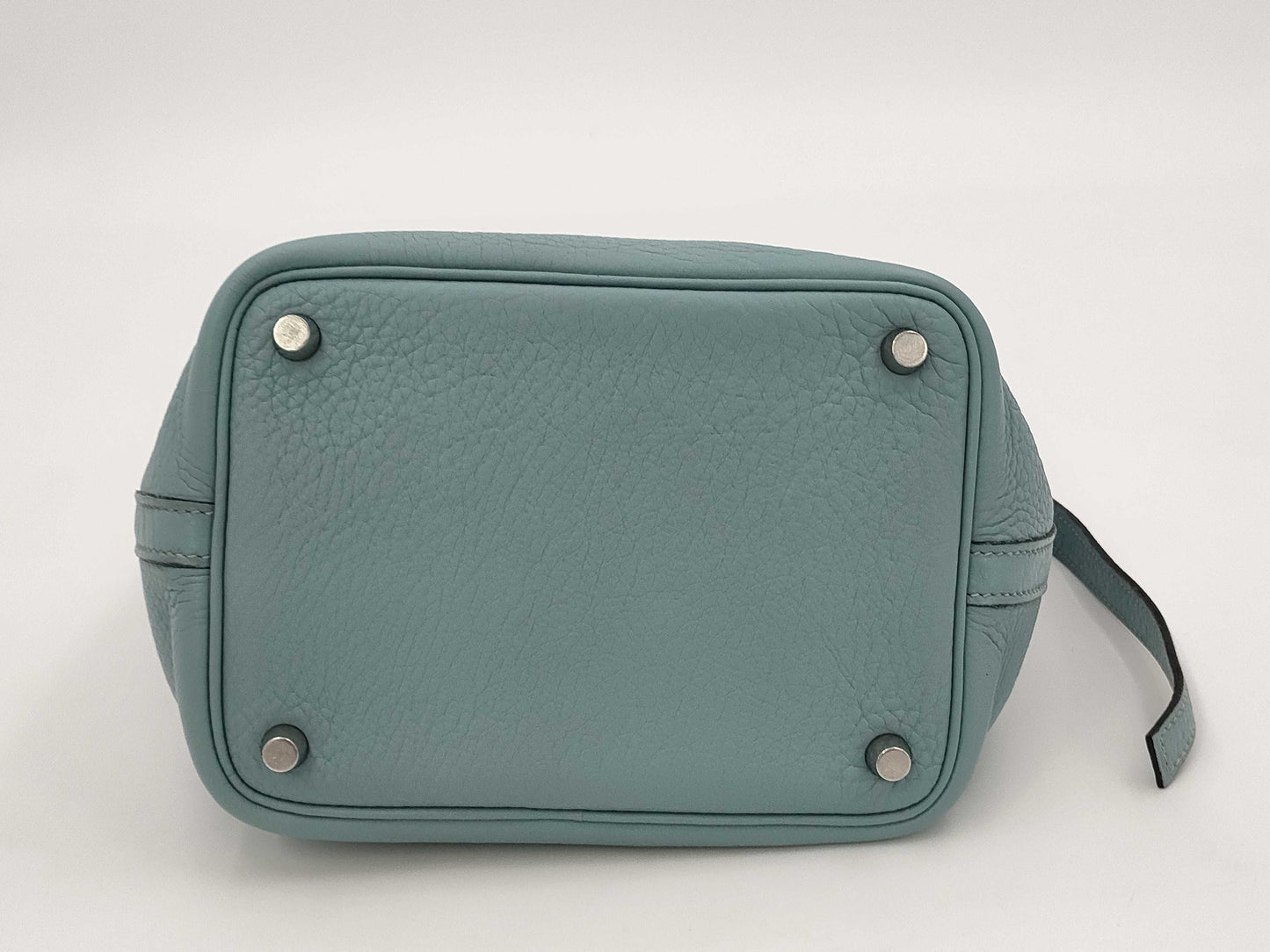 HERMES HERMES Picotin PM Light Blue with Silver Hardware, Size M, Handbag