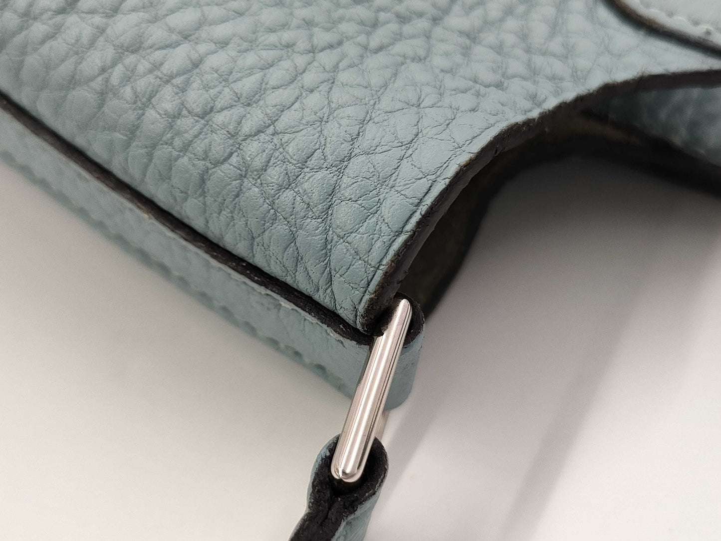 HERMES HERMES Picotin PM Light Blue with Silver Hardware, Size M, Handbag
