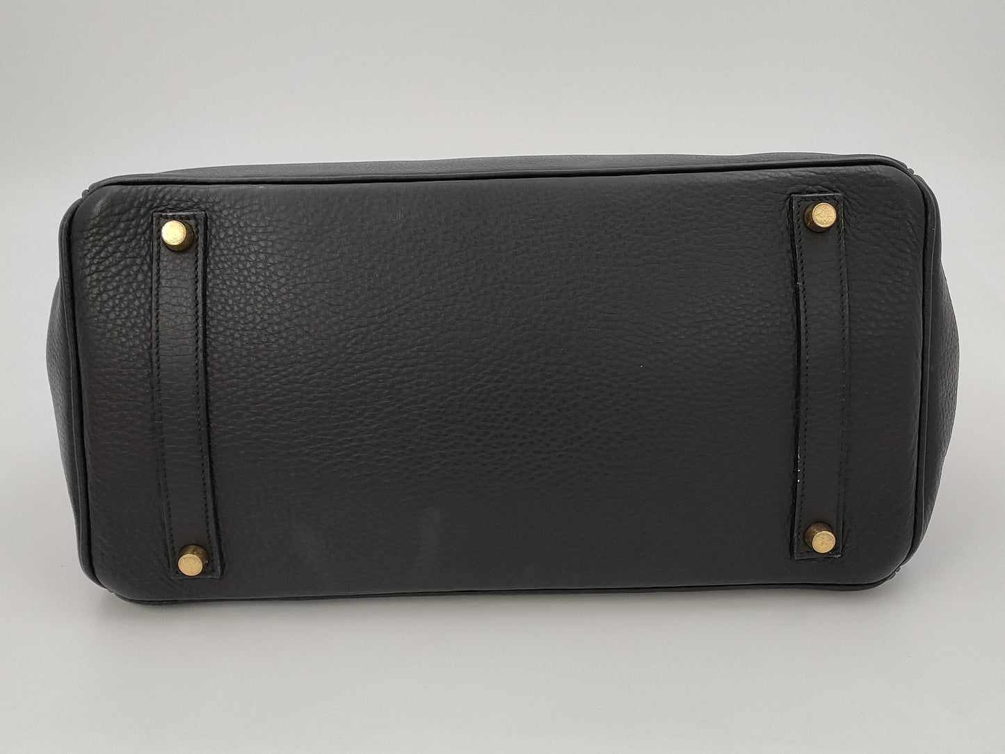 HERMES Birkin 35 Black Gold Hardware Star Mark □C Handbag