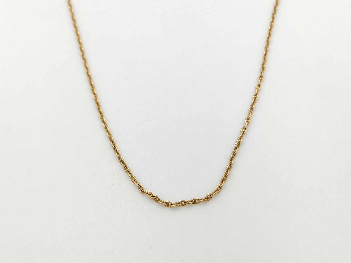 HERMES Mini PG/YG AU750 4.6g Necklace